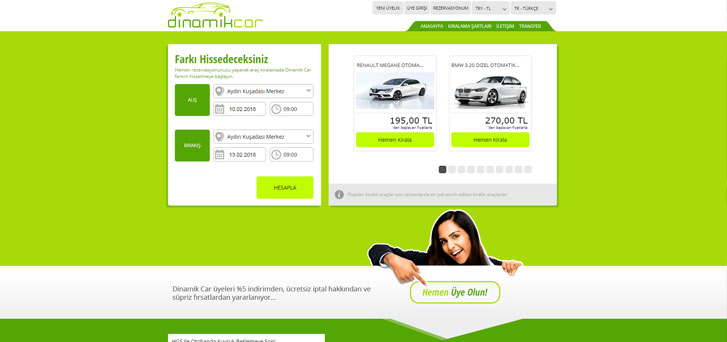 Best rental car prices at dinamikcarrental.com, Kusadasi Car Rental